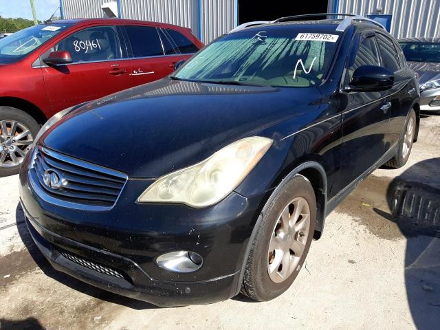JNKAJ09E78M306387 - 2008 INFINITI EX35 BASE BLACK photo 2