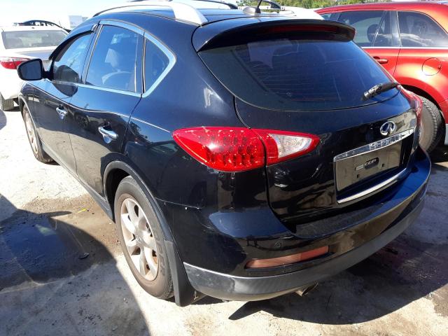 JNKAJ09E78M306387 - 2008 INFINITI EX35 BASE BLACK photo 3