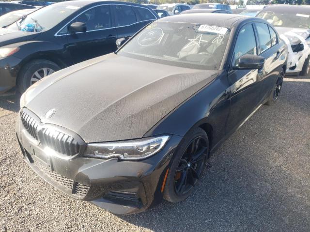 3MW5R7J04L8B32916 - 2020 BMW 330XI BLACK photo 2