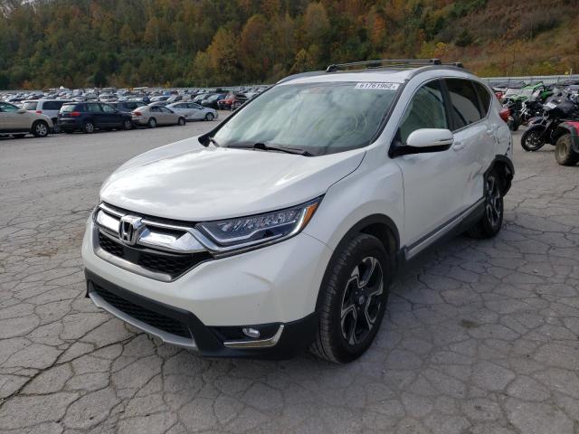 5J6RW2H97HL005575 - 2017 HONDA CRV WHITE photo 2