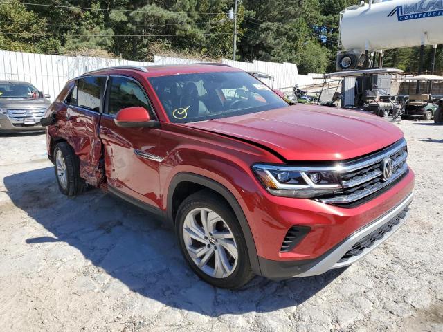1V2EE2CAXMC207439 - 2021 VOLKSWAGEN ATLAS CROS Красный фото 1
