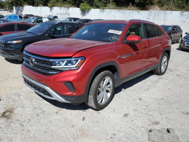 1V2EE2CAXMC207439 - 2021 VOLKSWAGEN ATLAS CROS Красный фото 2