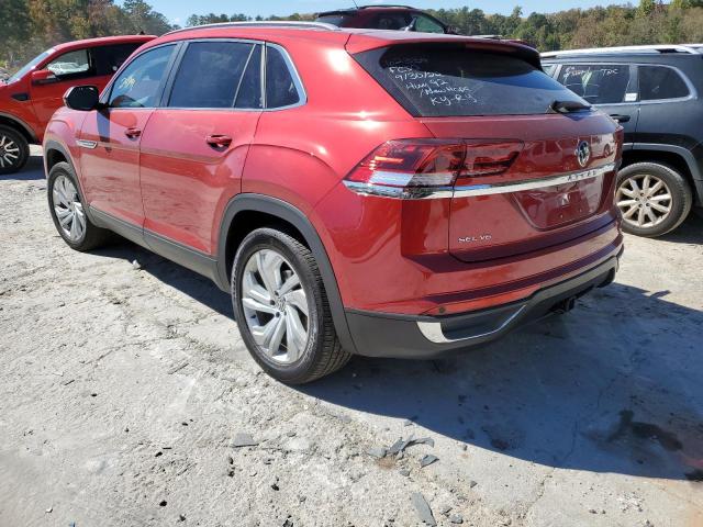 1V2EE2CAXMC207439 - 2021 VOLKSWAGEN ATLAS CROS RED photo 3