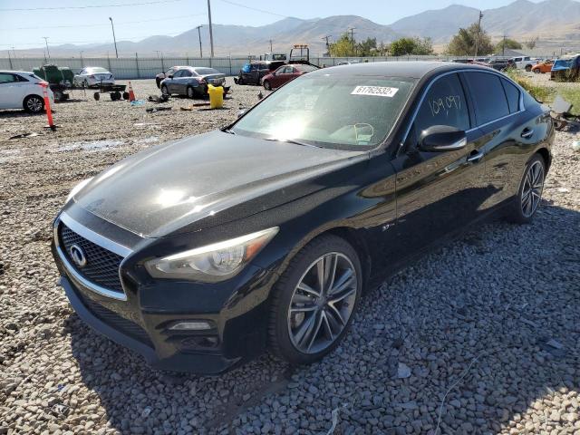 JN1BV7AR8EM700299 - 2014 INFINITI Q50 BASE BLACK photo 2