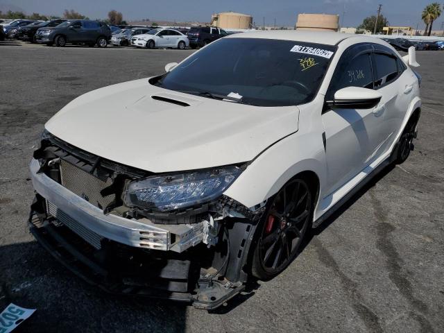 SHHFK8G78KU205686 - 2019 HONDA CIVIC TYPE WHITE photo 2