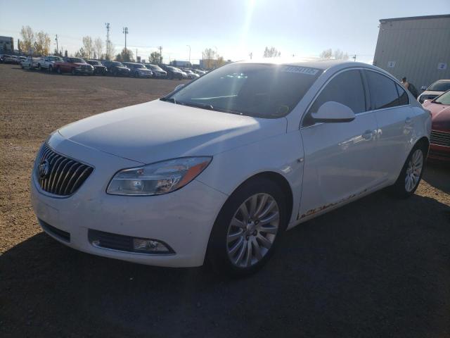 W04GW5EV5B1046896 - 2011 BUICK REGAL CXL WHITE photo 2