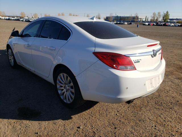 W04GW5EV5B1046896 - 2011 BUICK REGAL CXL WHITE photo 3