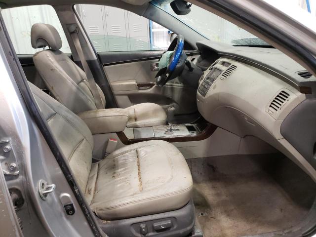 KMHFC46F89A381121 - 2009 HYUNDAI AZERA SE SILVER photo 5