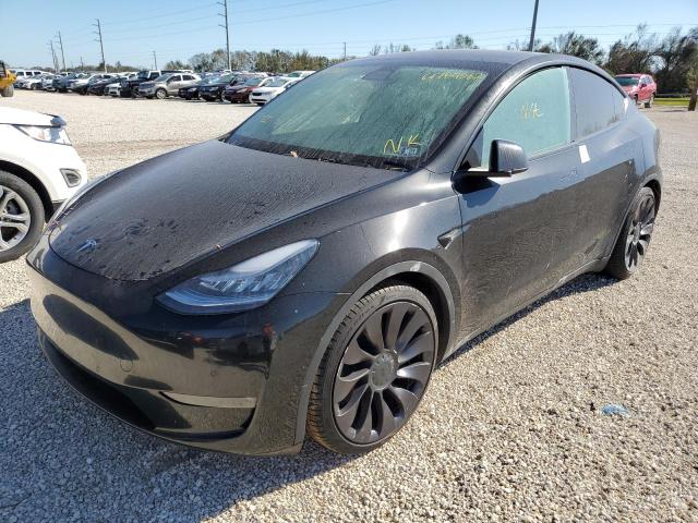 5YJYGDEFXLF037310 - 2020 TESLA MODEL Y أسود صورة 2