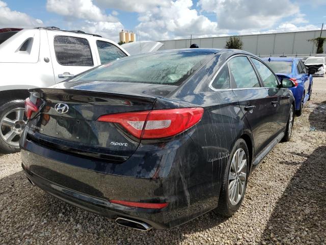 5NPE34AF9FH043481 - 2015 HYUNDAI SONATA SPO BLACK photo 4