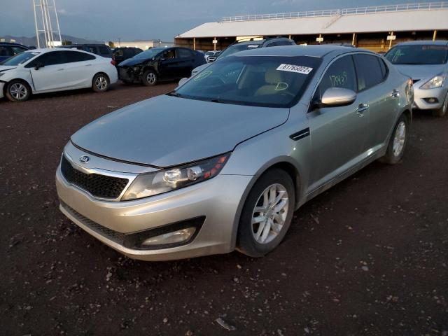 KNAGM4A7XD5324844 - 2013 KIA OPTIMA SILVER photo 2