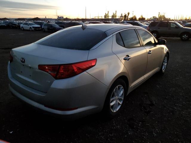 KNAGM4A7XD5324844 - 2013 KIA OPTIMA SILVER photo 4