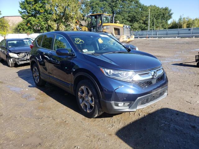 2HKRW2H8XKH635325 - 2019 HONDA CR-V EXL BLUE photo 1