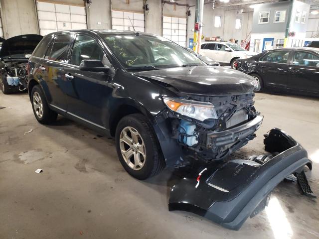 2FMDK4JC5BBA81084 - 2011 FORD EDGE SEL BLACK photo 1