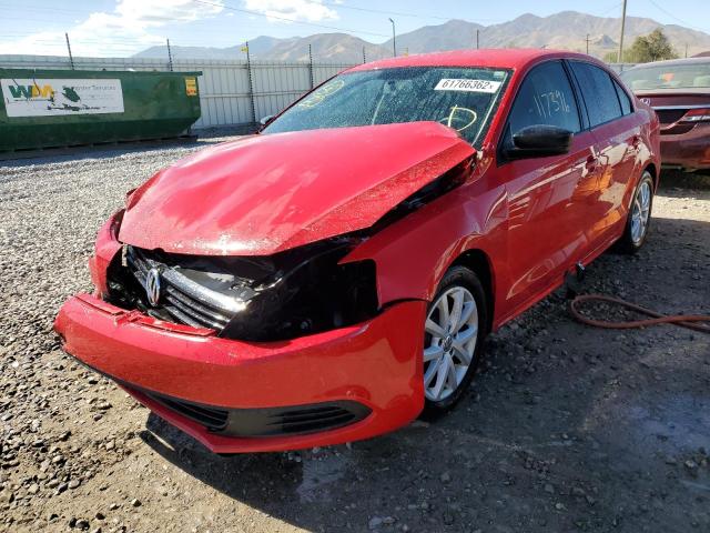3VW2K7AJ4EM335895 - 2014 VOLKSWAGEN JETTA BASE 红色 照片 2