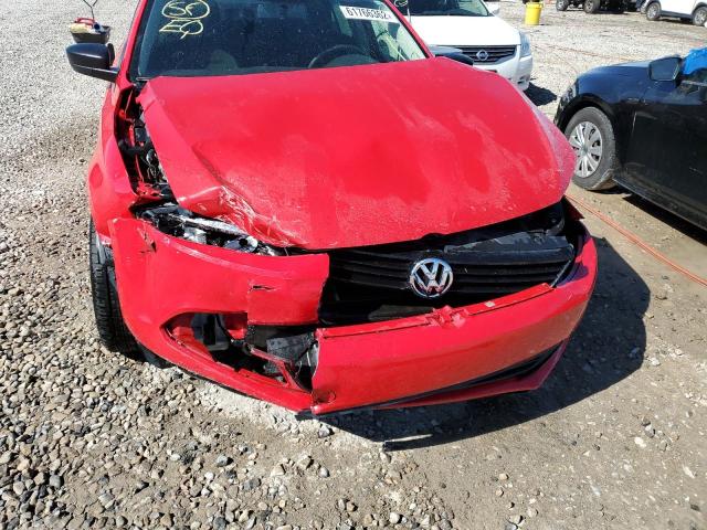 3VW2K7AJ4EM335895 - 2014 VOLKSWAGEN JETTA BASE 红色 照片 9