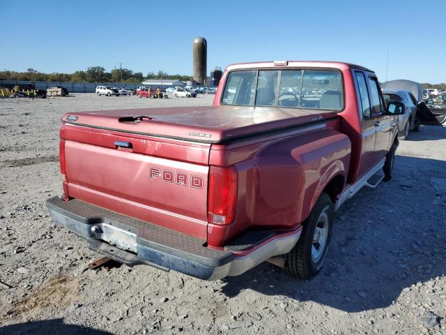 1FTEX15Y5NKB54639 - 1992 FORD F-150 BURGUNDY photo 4