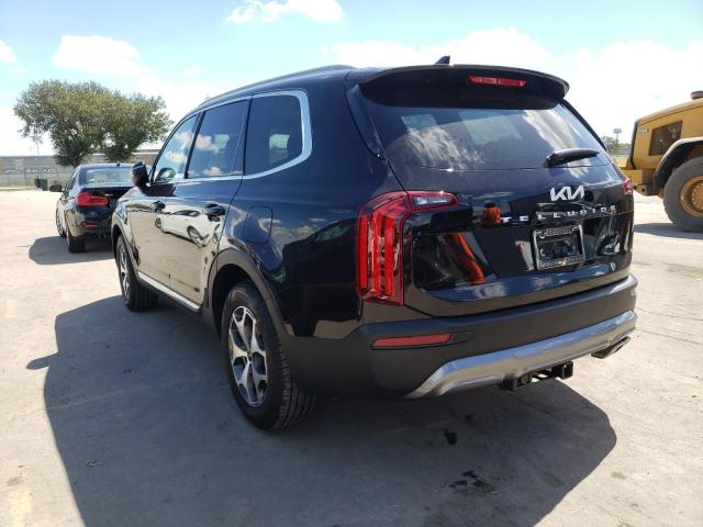 5XYP34HC1NG318206 - 2022 KIA TELLURIDE BLACK photo 3