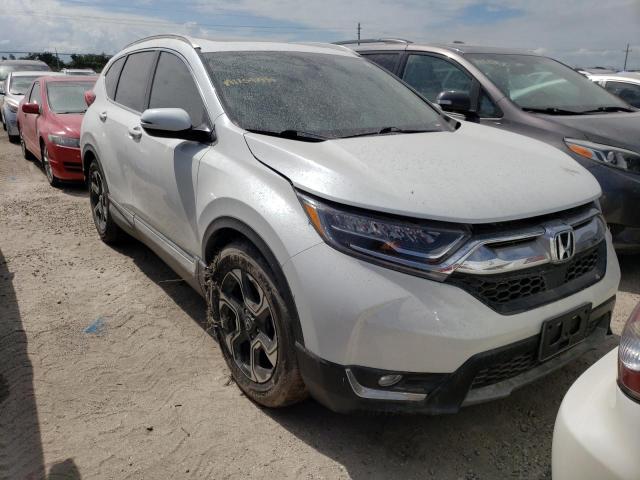 7FARW1H97KE014615 - 2019 HONDA CR-V TOURI WHITE photo 1