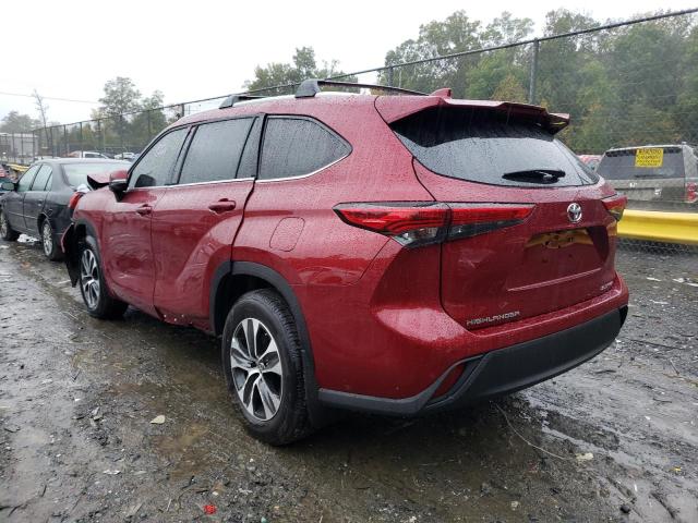5TDGZRBH9NS211598 - 2022 TOYOTA HIGHLANDER Qırmızı foto 3