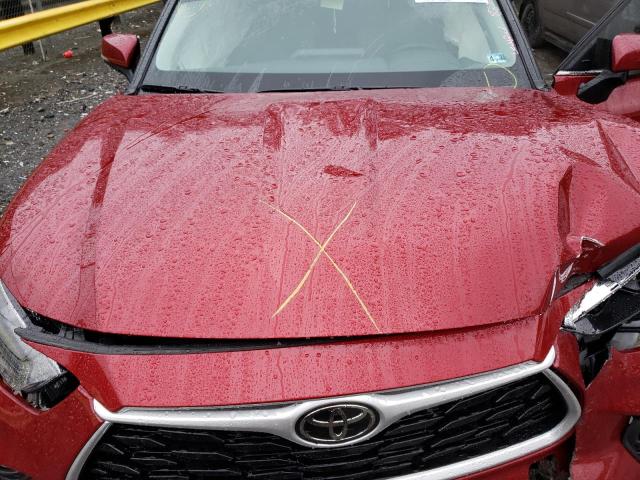 5TDGZRBH9NS211598 - 2022 TOYOTA HIGHLANDER Qırmızı foto 7