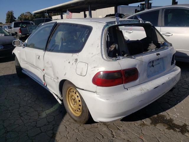 2HGEH2362PH505538 - 1993 HONDA CIVIC DX WHITE photo 3