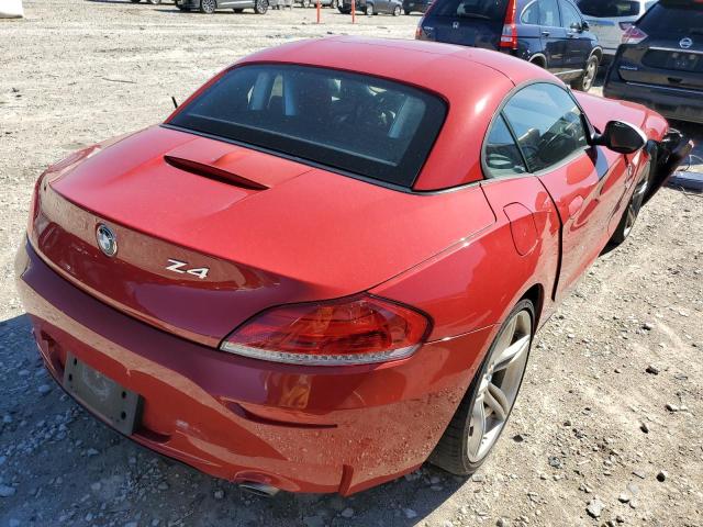 WBALM1C50DE633991 - 2013 BMW Z4 SDRIVE3 RED photo 4