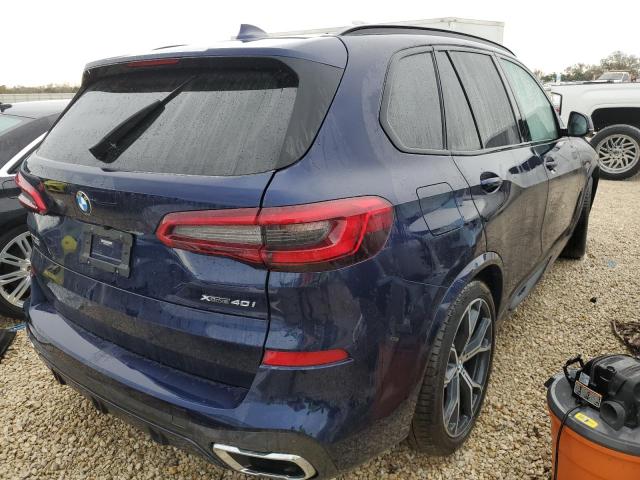 5UXCR6C59KLL26456 - 2019 BMW X5 XDRIVE4 BLUE photo 4