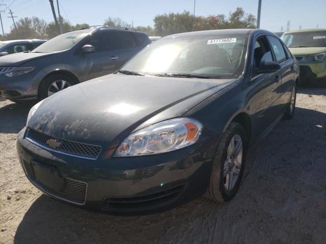 2G1WB5E34G1170163 - 2016 CHEVROLET IMPALA LIM GRAY photo 2