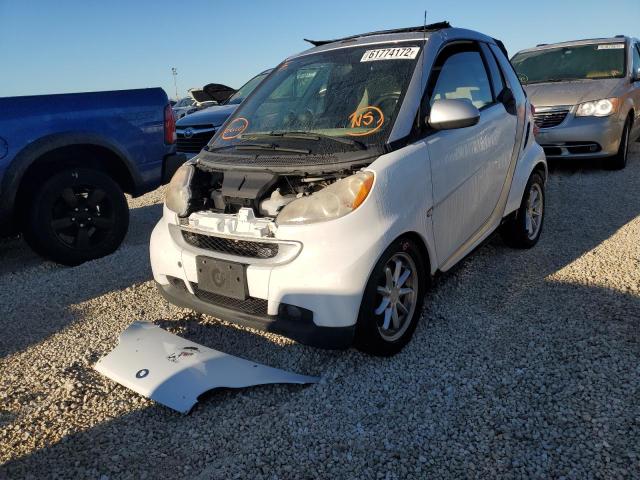 WMEEK31X48K110712 - 2008 SMART FORTWO PAS თეთრი ფოტო 2