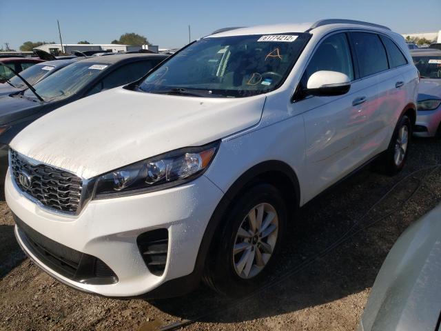 5XYPGDA30KG433566 - 2019 KIA SORENTO L WHITE photo 2