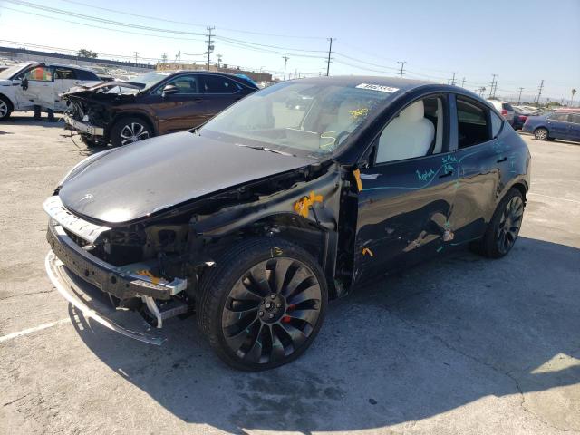 7SAYGDEF0NF438287 - 2022 TESLA MODEL Y BLACK photo 2