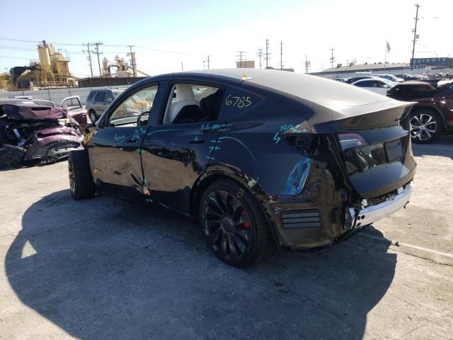 7SAYGDEF0NF438287 - 2022 TESLA MODEL Y أسود صورة 3
