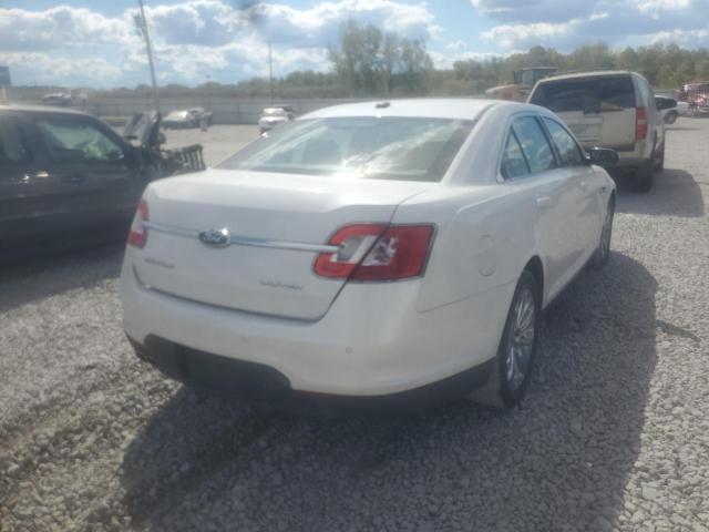 1FAHP2FW0AG107358 - 2010 FORD TAURUS LIM WHITE photo 4