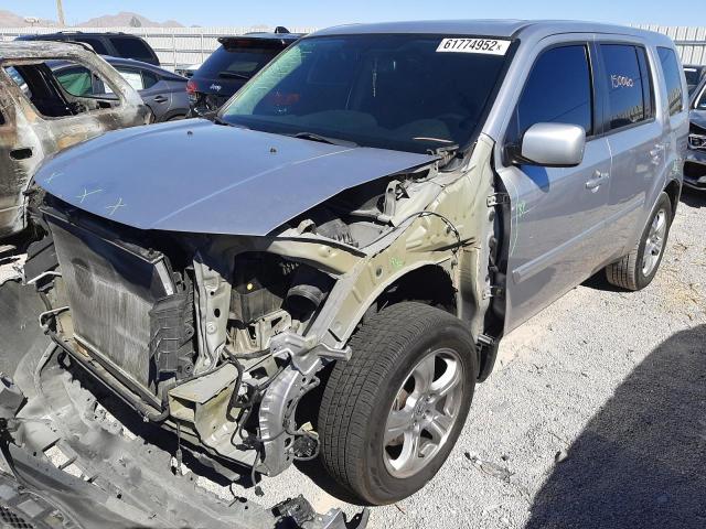 5FNYF3H74DB038536 - 2013 HONDA PILOT EXLN SILVER photo 2