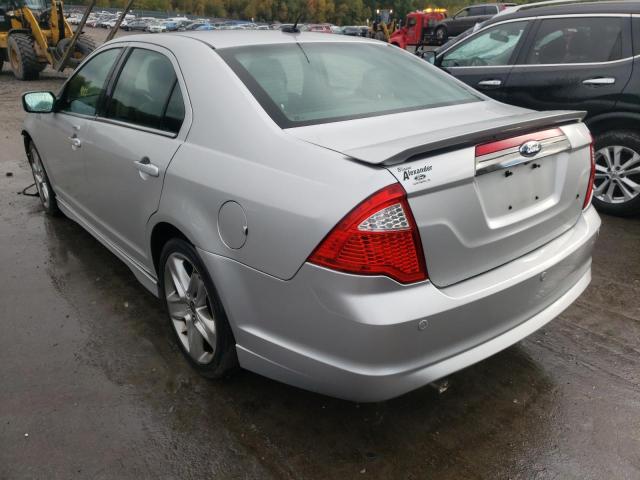 3FAHP0KC8CR447661 - 2012 FORD FUSION SPO SILVER photo 3