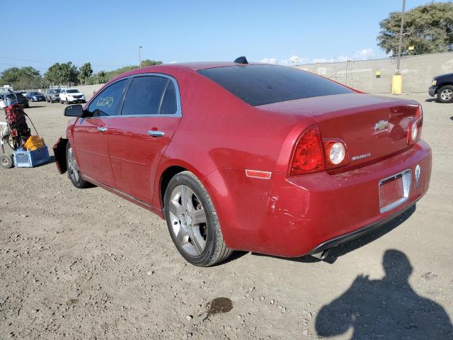 1G1ZC5E03CF235376 - 2012 CHEVROLET MALIBU 1LT წითელი ფოტო 3