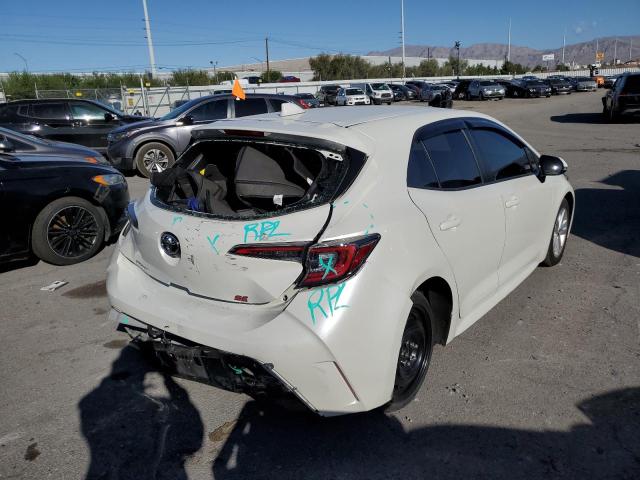 JTNK4RBE4K3067322 - 2019 TOYOTA COROLLA SE WHITE photo 4