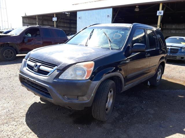 JHLRD68424C006847 - 2004 HONDA CR-V LX BLACK photo 2