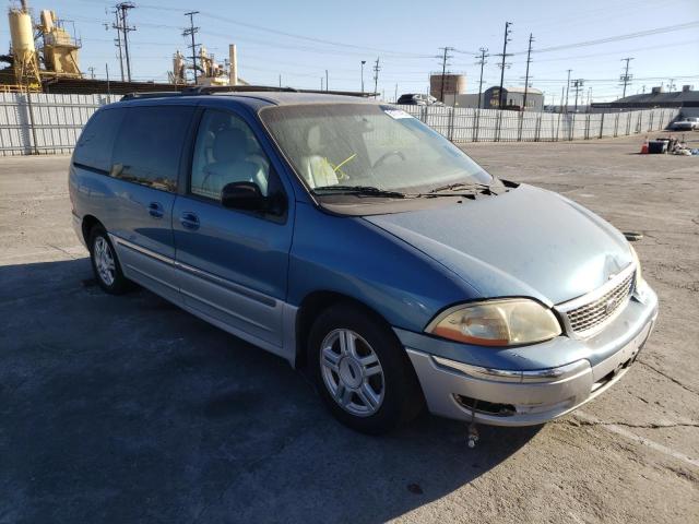 2FMZA53422BB61060 - 2002 FORD WINDSTAR S BLUE photo 1