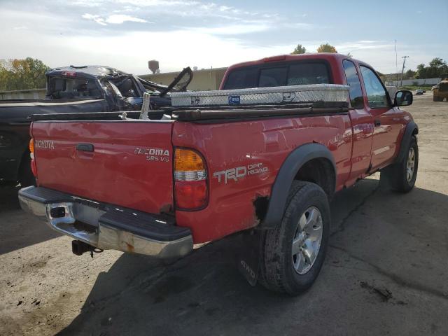 5TEWN72N11Z795512 - 2001 TOYOTA TACOMA XTR RED photo 4