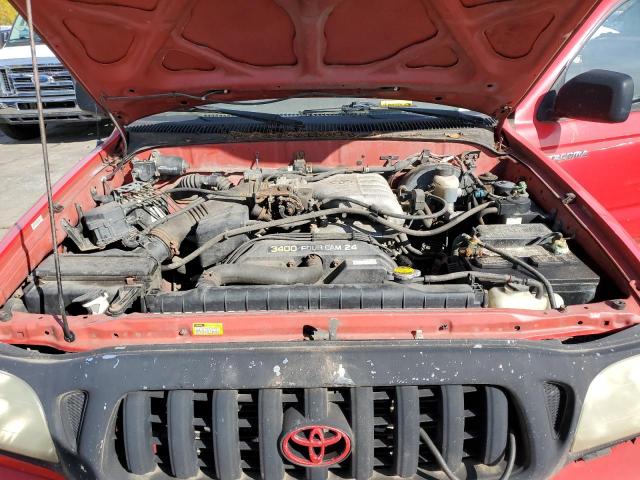 5TEWN72N11Z795512 - 2001 TOYOTA TACOMA XTR RED photo 7