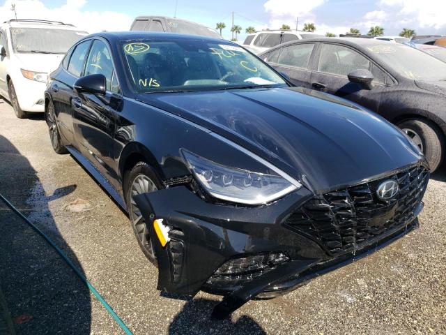 5NPEH4J22LH015077 - 2020 HYUNDAI SONATA LIM BLACK photo 1