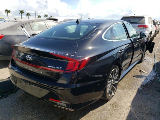 5NPEH4J22LH015077 - 2020 HYUNDAI SONATA LIM BLACK photo 4