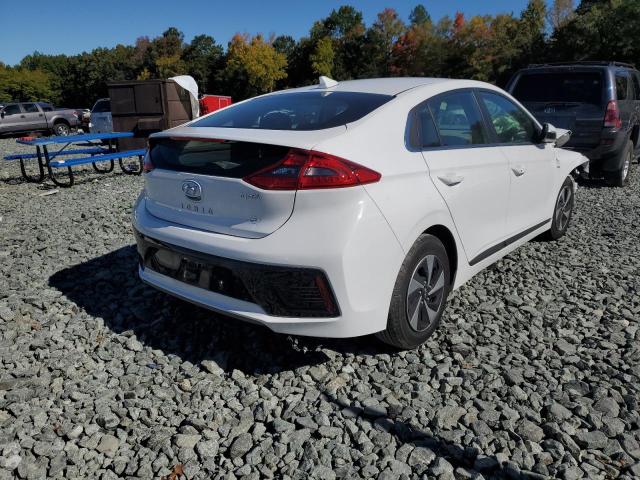 KMHC75LC6KU126480 - 2019 HYUNDAI IONIQ SEL WHITE photo 4