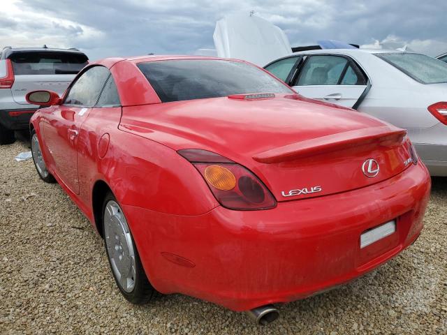 JTHFN48Y020009456 - 2002 LEXUS SC 430 RED photo 3