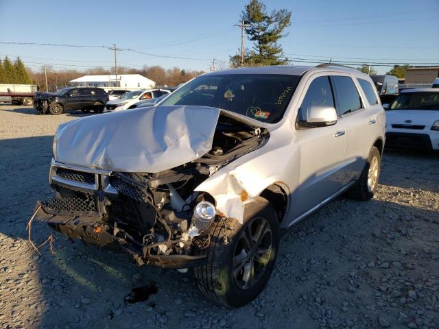 1C4SDJDT2DC618044 - 2013 DODGE DURANGO CR SILVER photo 2