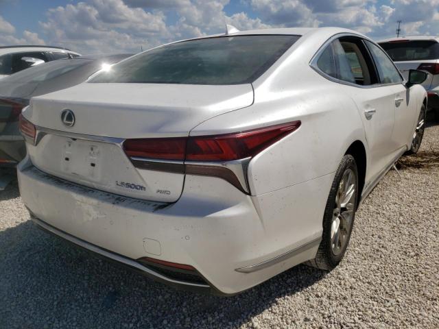 JTHCY1FF9K5001577 - 2019 LEXUS LS 500H WHITE photo 4