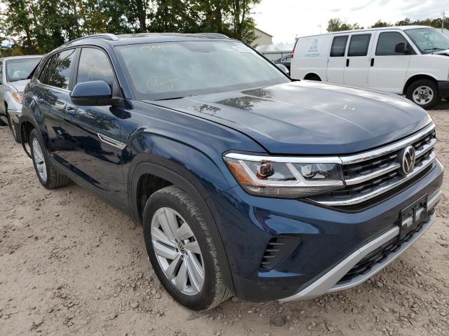 1V2HE2CAXMC205915 - 2021 VOLKSWAGEN ATLAS CROS Синий фото 1