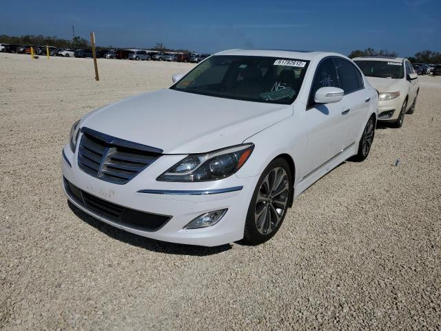 KMHGC4DH4DU258304 - 2013 HYUNDAI GENESIS 5. WHITE photo 2